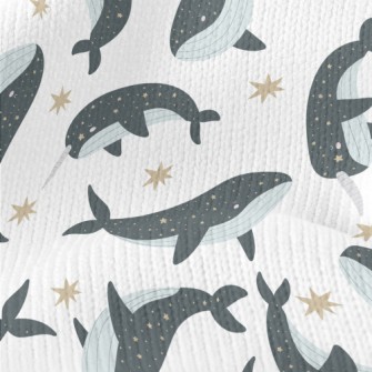 Starry Sky Pattern Whale Stretch Jersey