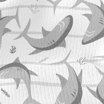 Dangerous Cartoon Shark Stretch Jersey