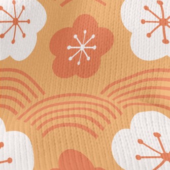 Japanese Traditional Cherry Bl Stretch Jersey