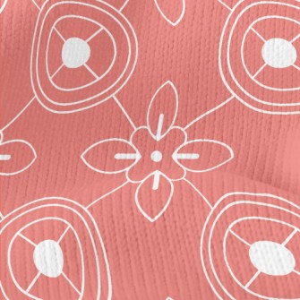 Modern Geometric Pattern Stretch Jersey