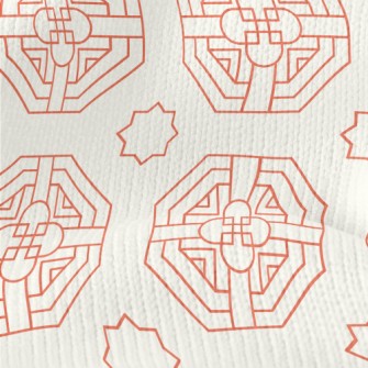 Korean Geometric Pattern Stretch Jersey