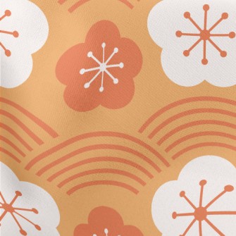 Japanese Traditional Cherry Bl Lightweight Cotton Poplin