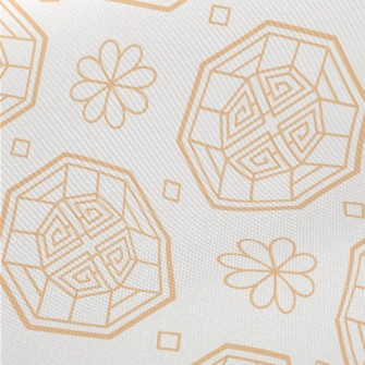 Korean Octagonal Pattern Midweight Cotton Poplin