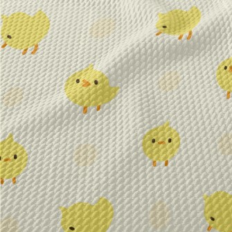 Cute Little Chicken Birdseye Piqué