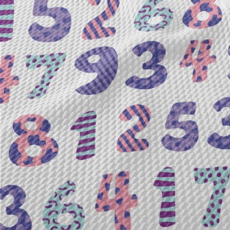 Various Designs Of Numbers Birdseye Piqué