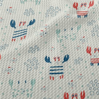 Children's Simple Crab Fis Birdseye Piqué