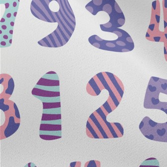 Various Designs Of Numbers Chiffon