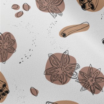 Cinnamon And Anise Graphics Chiffon