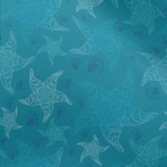 Detailed Pattern Of Starfish A Chiffon