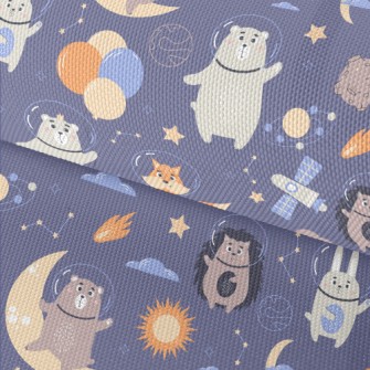 Animals Floating In Space Waterproof Oxford