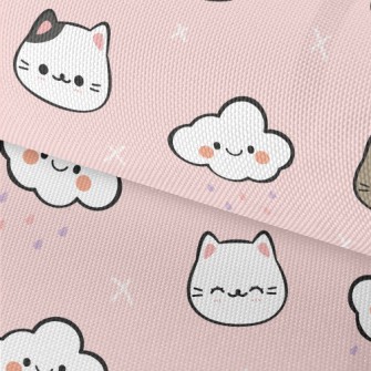 Cute Clouds And Cats Waterproof Oxford