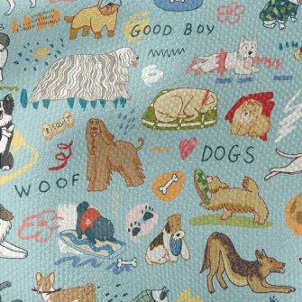 Cute Dogs Of Different Breeds Waterproof Canvas