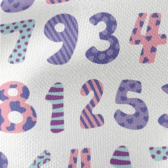 Various Designs Of Numbers Waterproof Canvas