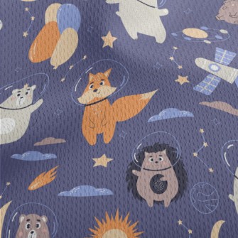 Animals Floating In Space Athletic Mesh Flat Back