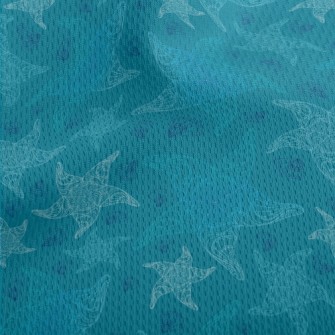 Detailed Pattern Of Starfish A Athletic Mesh Flat Back