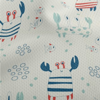 Children's Simple Crab Fis Athletic Mesh Flat Back