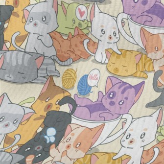 Cute Playing Cats Terry