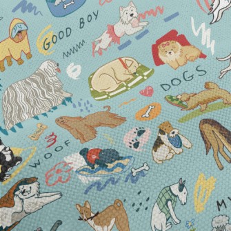 Cute Dogs Of Different Breeds Performance Linen