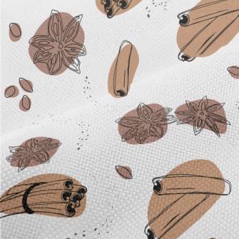 Cinnamon And Anise Graphics Performance Linen
