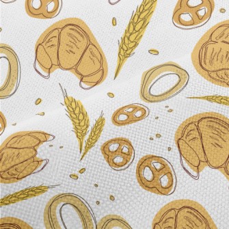 Colorful Wheat And Bread Performance Linen