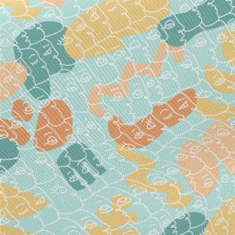 Color Line Side Face Twill