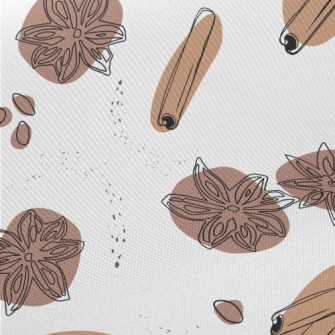 Cinnamon And Anise Graphics Twill