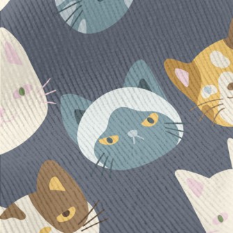 Cute Cats With Different Expre Standard Corduroy