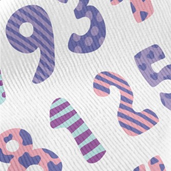 Various Designs Of Numbers Standard Corduroy