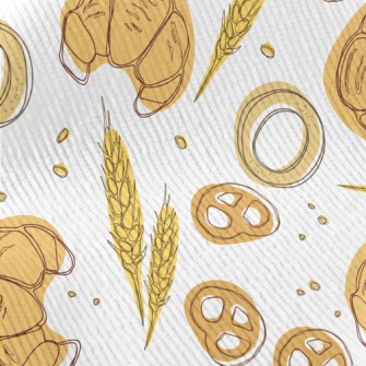 Colorful Wheat And Bread Standard Corduroy