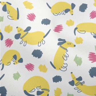 Yellow Round Cute Dachshund Dobby