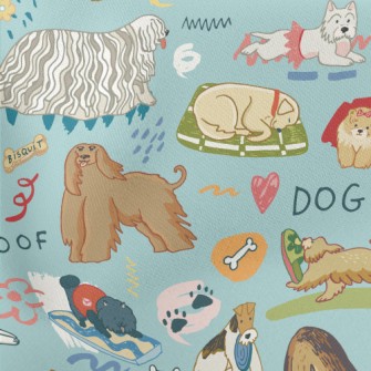 Cute Dogs Of Different Breeds Stretch Ponte