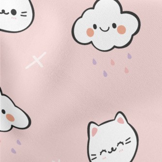 Cute Clouds And Cats Stretch Ponte