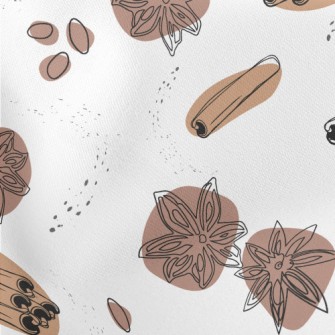 Cinnamon And Anise Graphics Stretch Ponte