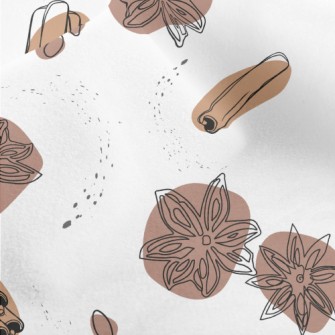 Cinnamon And Anise Graphics Micro Fleece