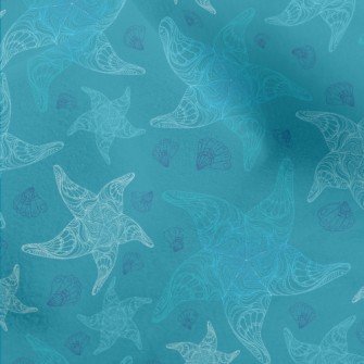Detailed Pattern Of Starfish A Micro Fleece