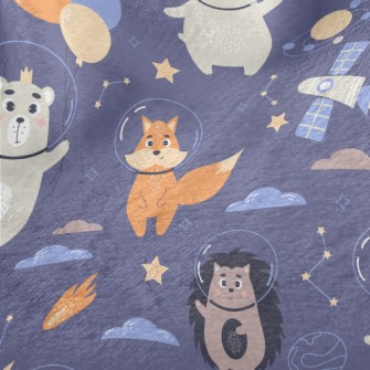Animals Floating In Space Minky