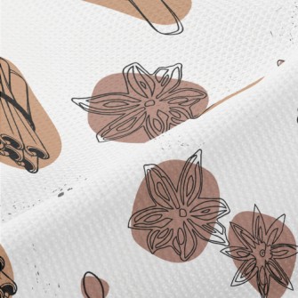 Cinnamon And Anise Graphics Piqué
