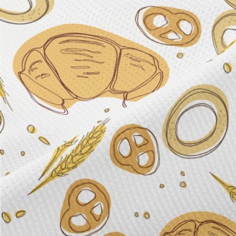 Colorful Wheat And Bread Piqué