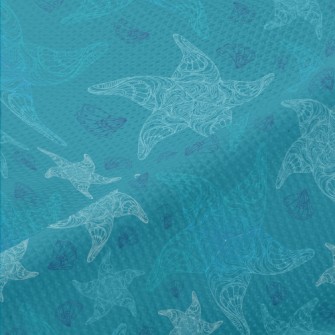 Detailed Pattern Of Starfish A Piqué