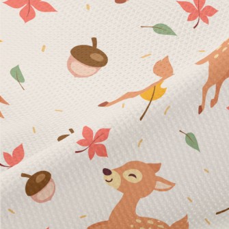 Happy Jumping Forest Deer Piqué