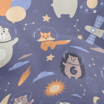 Animals Floating In Space Lightweight Performance Linen