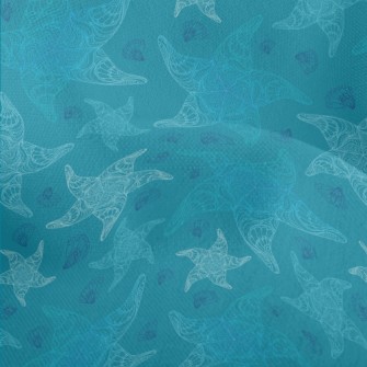 Detailed Pattern Of Starfish A Lightweight Performance Linen