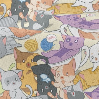 Cute Playing Cats Modern Jersey