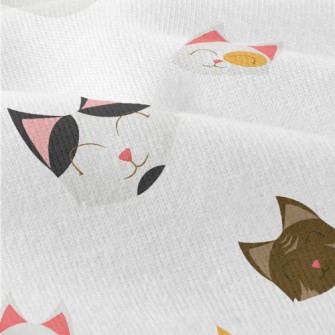 Smiling Happy Cat Head Modern Jersey