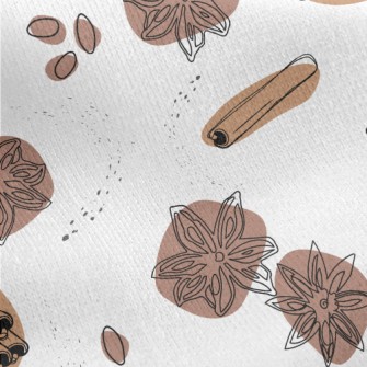 Cinnamon And Anise Graphics Jersey Backed Fleece