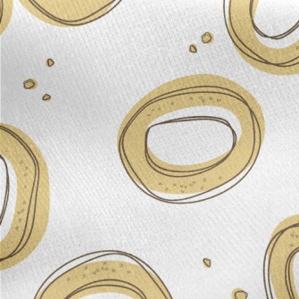 Apricot Simple Bagel Jersey Backed Fleece