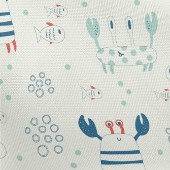 Children's Simple Crab Fis Pongee