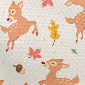 Happy Jumping Forest Deer Pongee