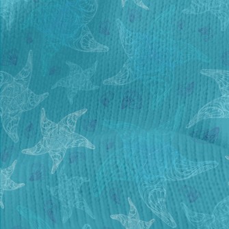 Detailed Pattern Of Starfish A Stretch Jersey