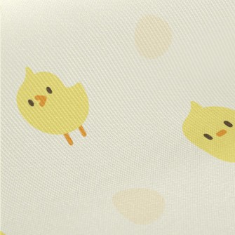 Cute Little Chicken Midweight Cotton Poplin